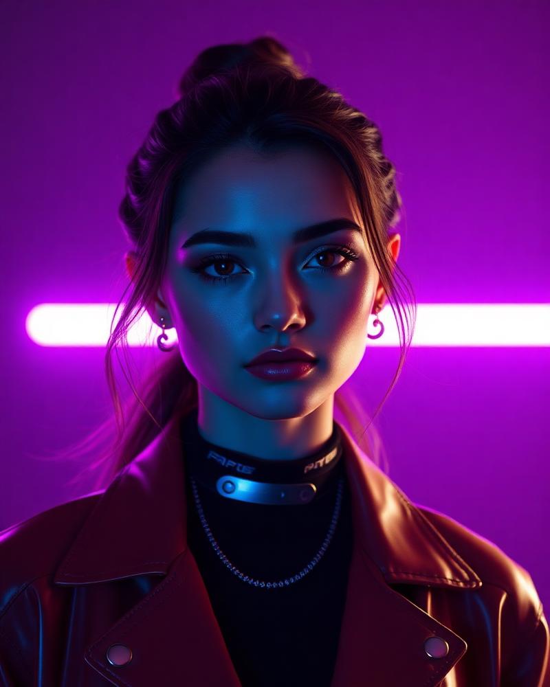AI influencer portrait