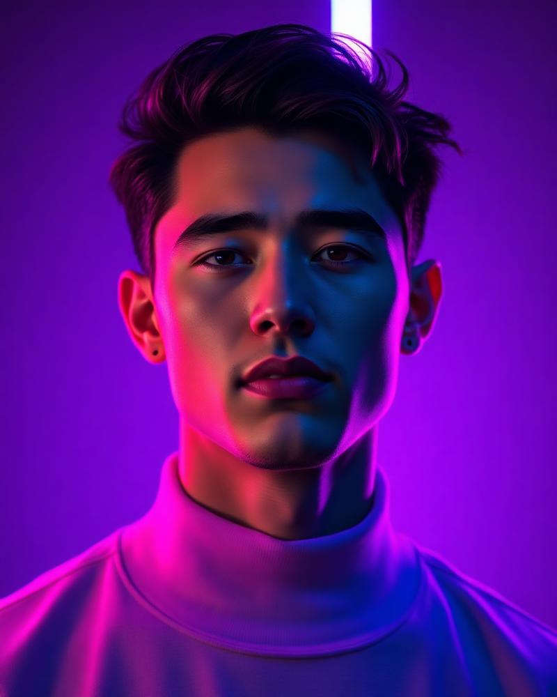 AI influencer portrait